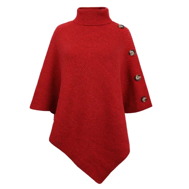 Zinnia - Eleganter Poncho mit asymmetrischen Details