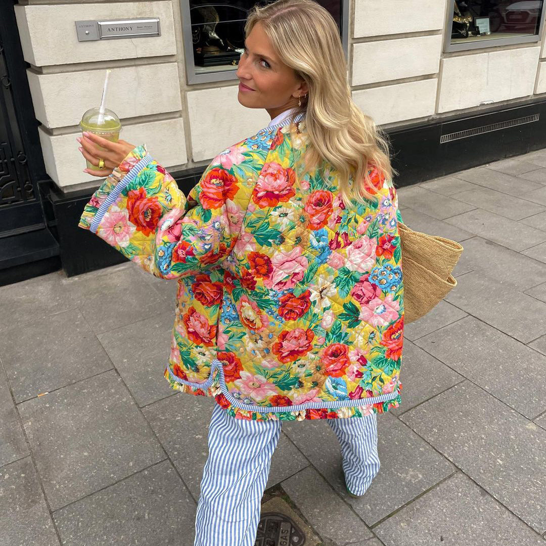 Lillymoda | Brylee - Stylische bedruckte Steppjacke