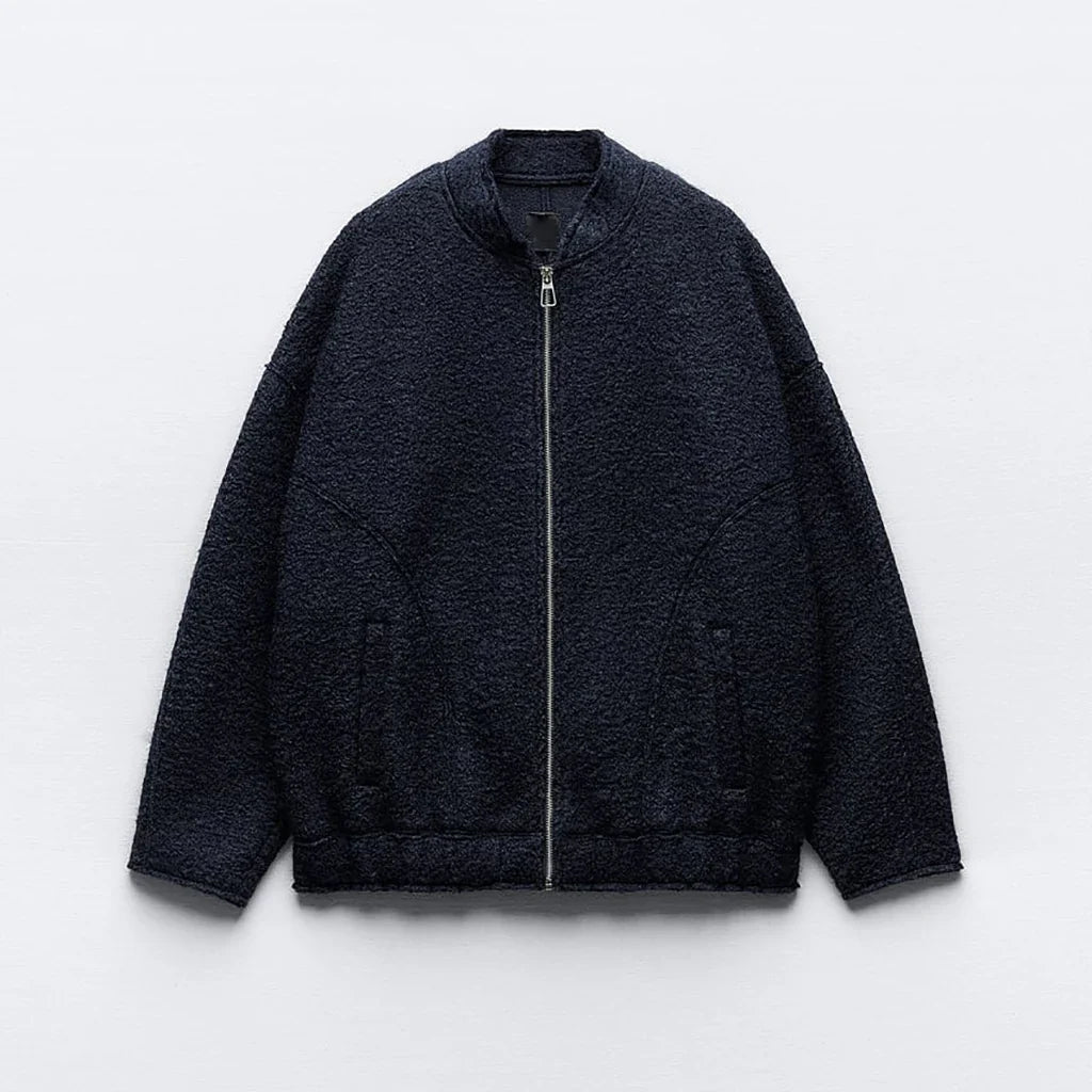 Lillymoda | Arabella - Bomberjacke mit Übergroßem O-Ausschnitt
