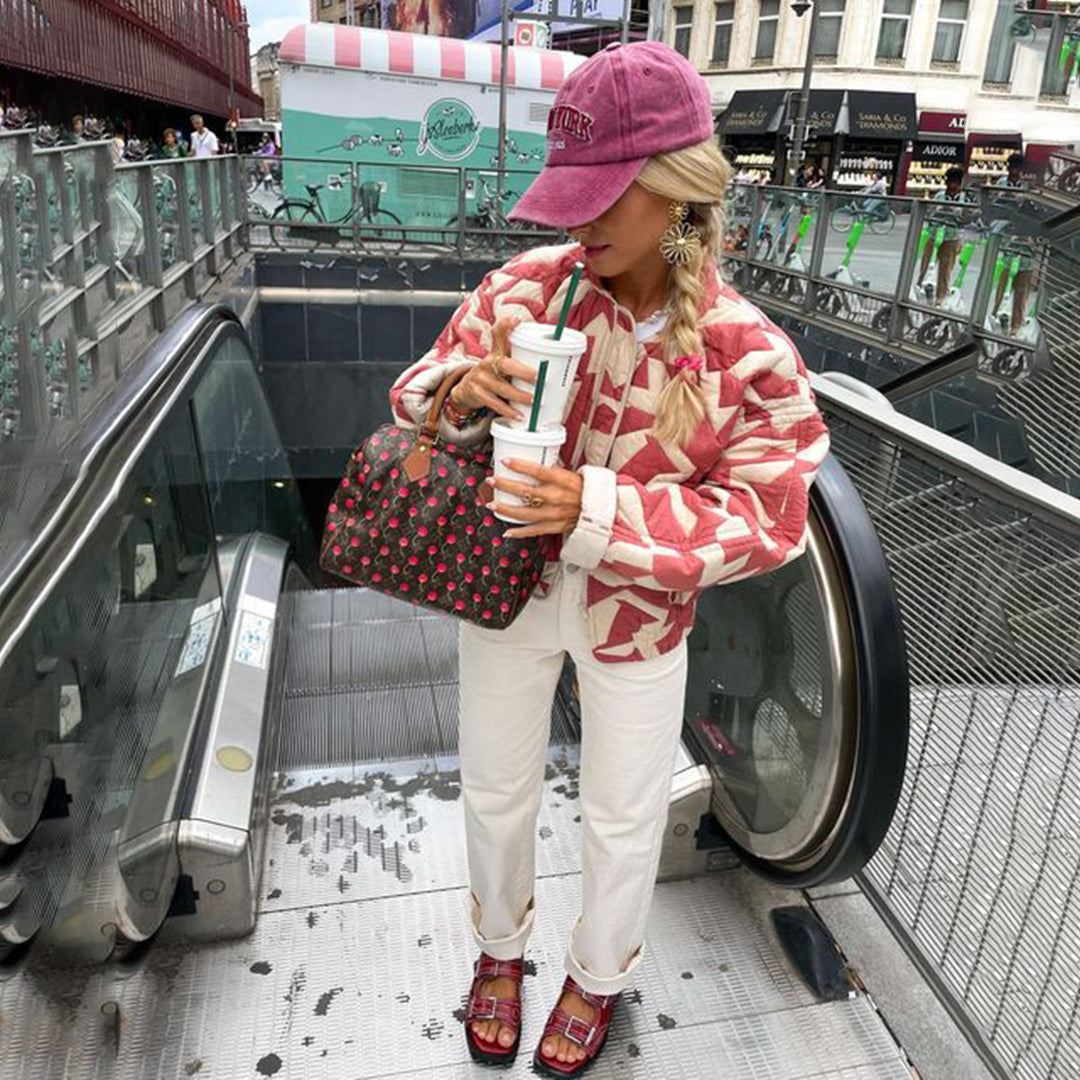 Lillymoda | Brylee - Stylische bedruckte Steppjacke