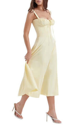 Lillymoda | Blakley - korsettiertes Blumen Sommerkleid