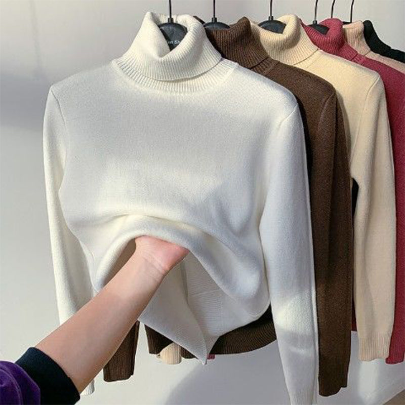 Strickpullover mit Rollkragen für Frauen