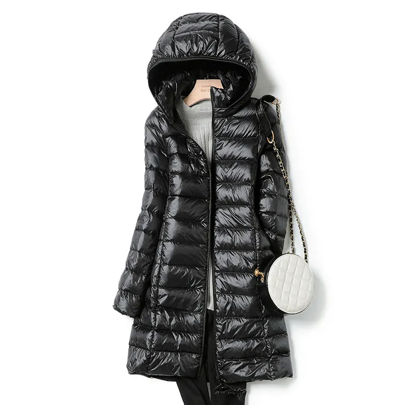 Lillymoda | Aubrey - Lange Leichte Kapuzenjacke