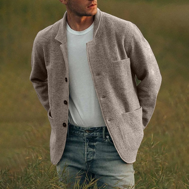 Lillymoda | Aaron - Strickjacke mit Knopfleiste