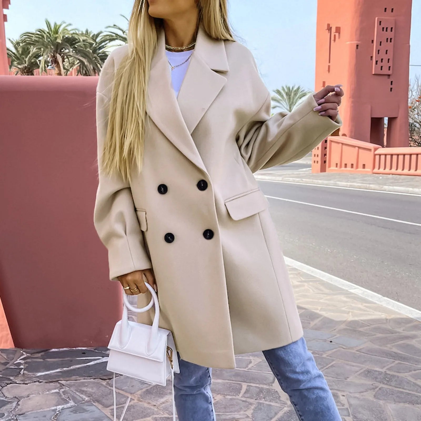 Lillymoda | Alison - stylischer Trenchcoat in mittlerer Länge