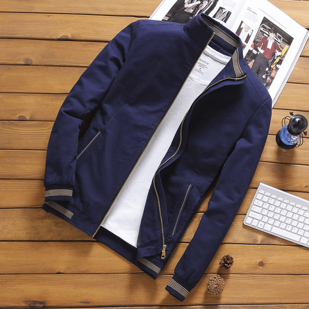 Herrenjacke | Zip-Up | Stehkragen | Harrington Jacke | Sommerjacke