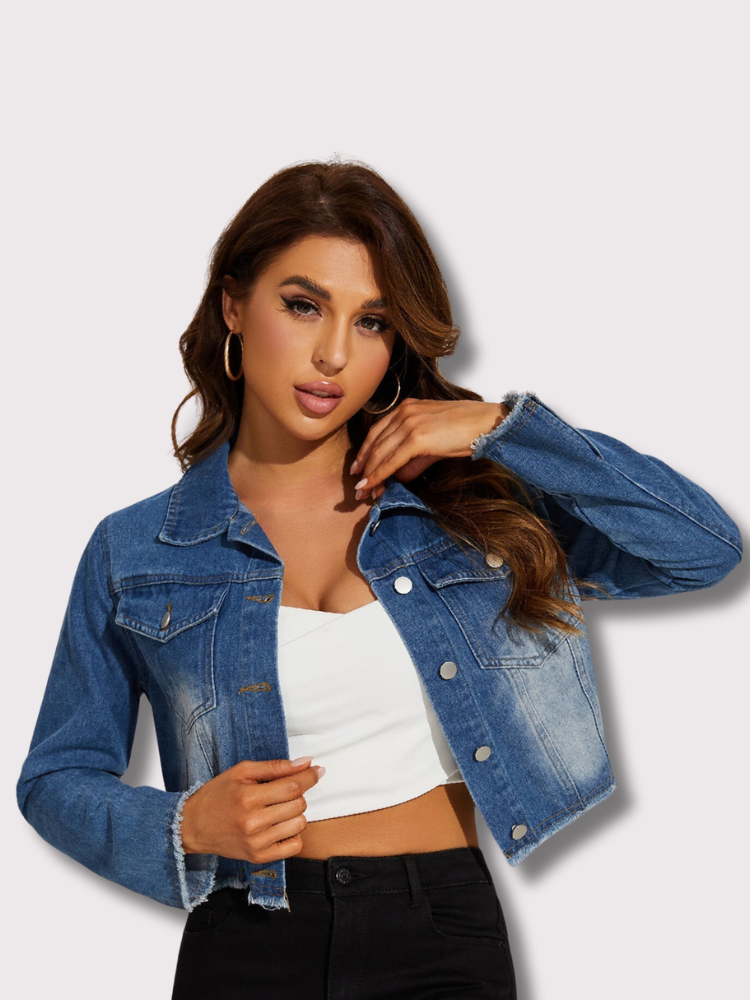 Lillymoda | Amber Gekürzte Denim-Jacke