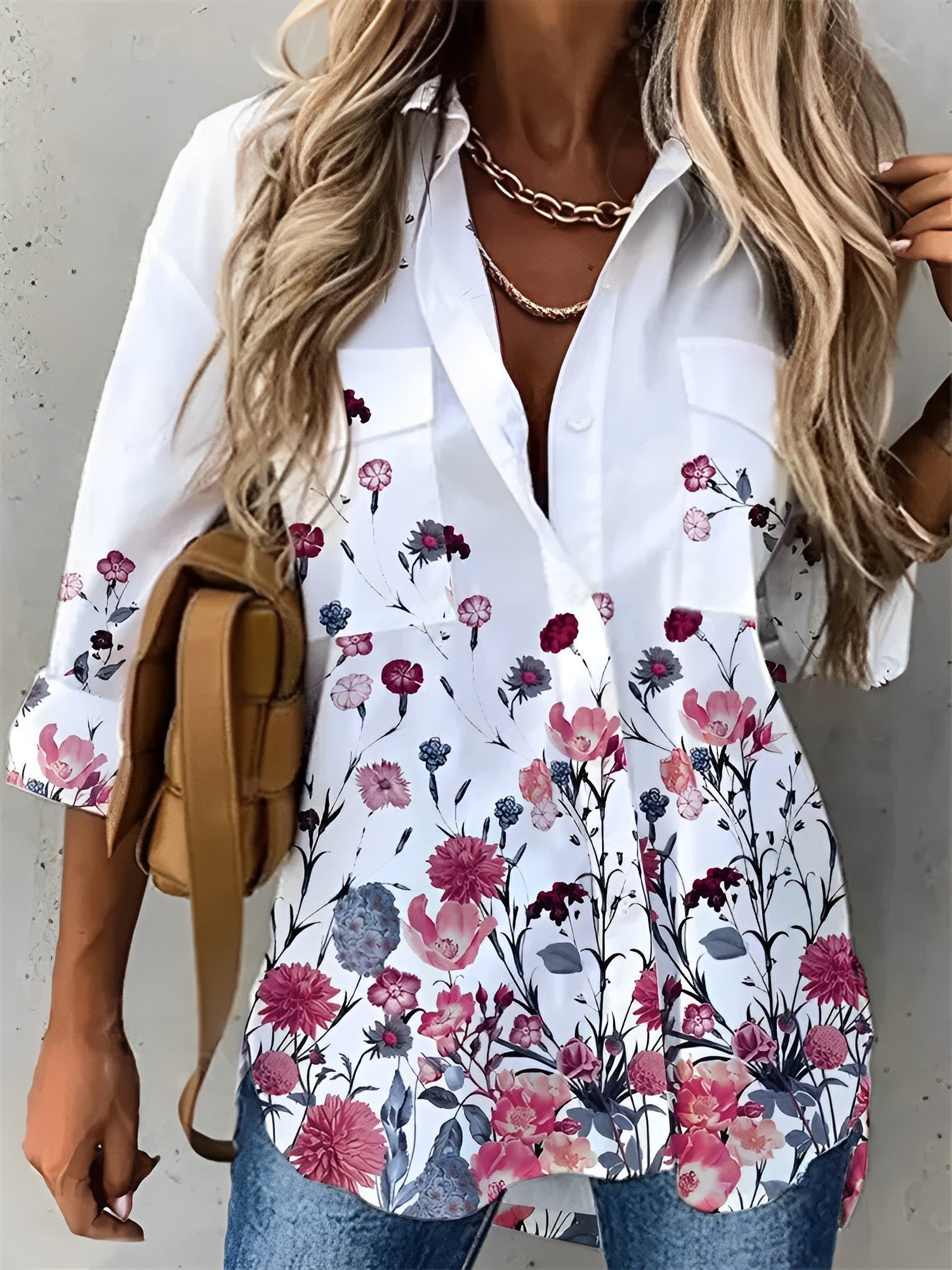 Iva –  Weiße Bluse für Damen