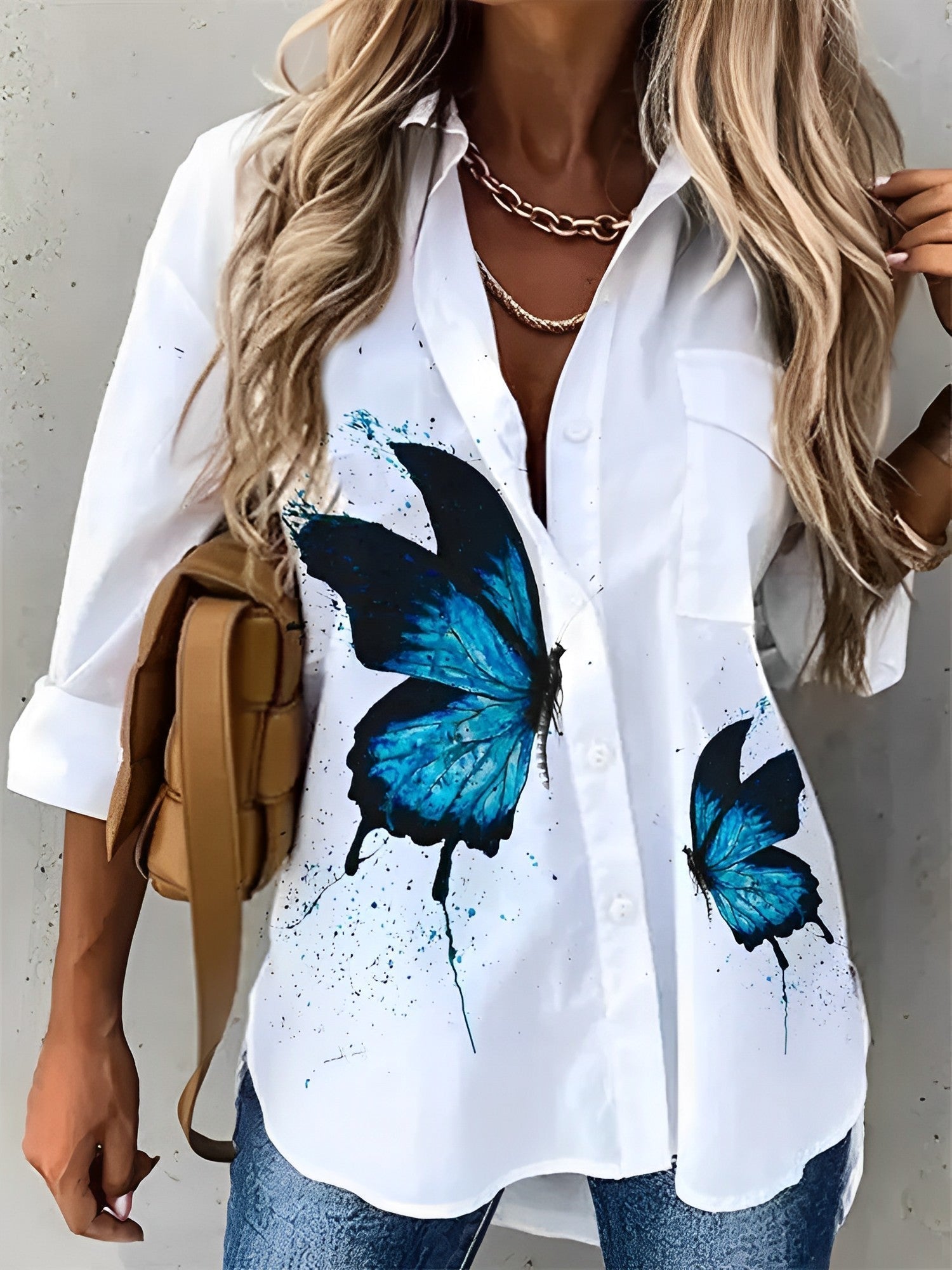 Iva –  Weiße Bluse für Damen