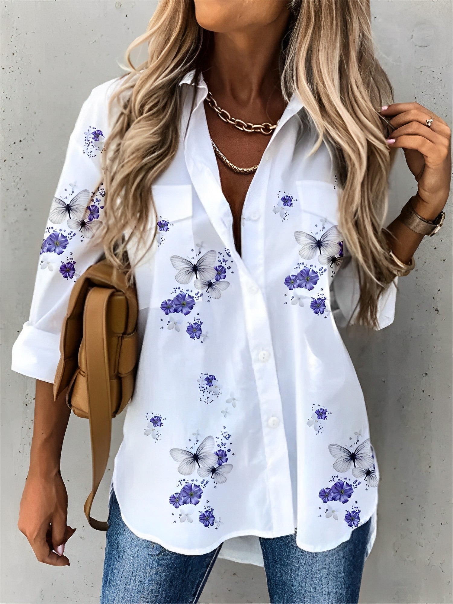 Iva –  Weiße Bluse für Damen