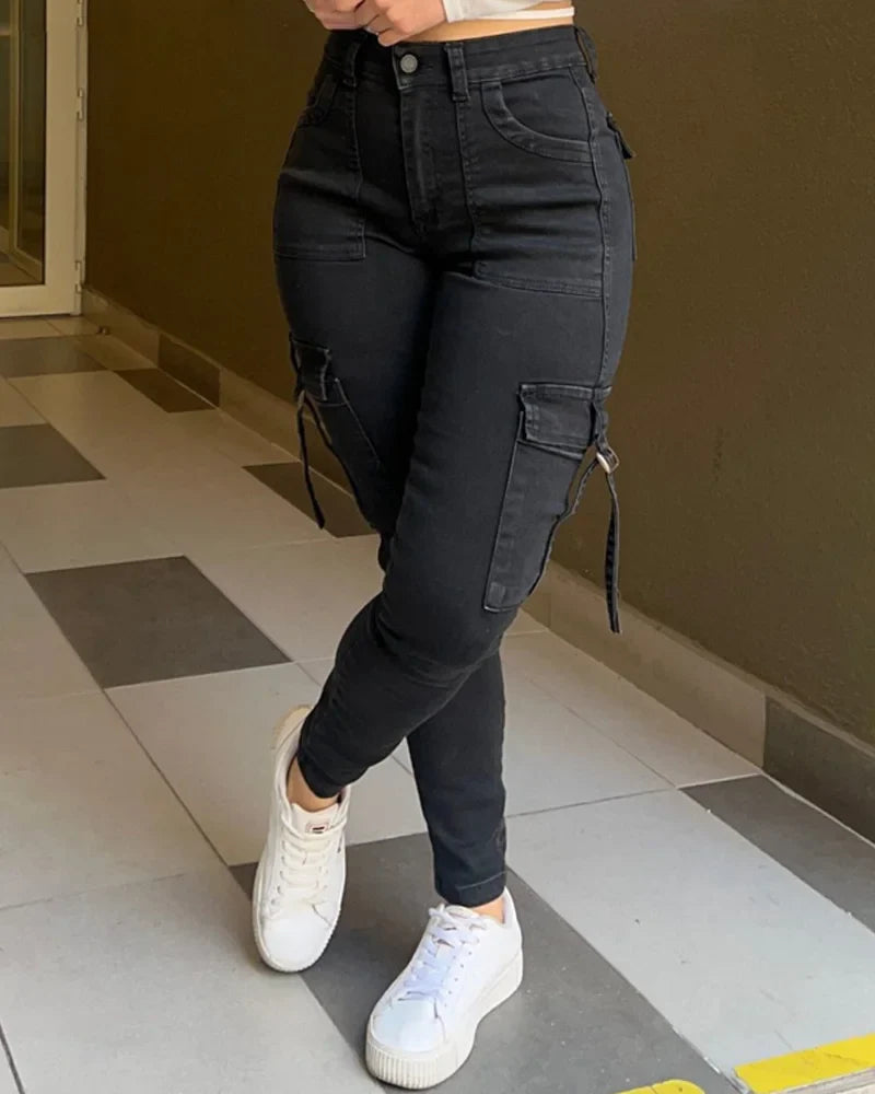 Rosalina - Vintage High Waist Skinny Jeans
