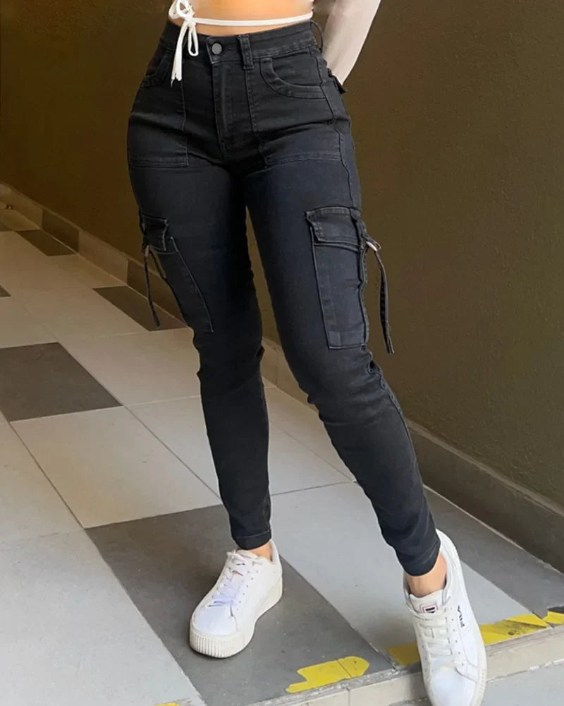 Rosalina - Vintage High Waist Skinny Jeans