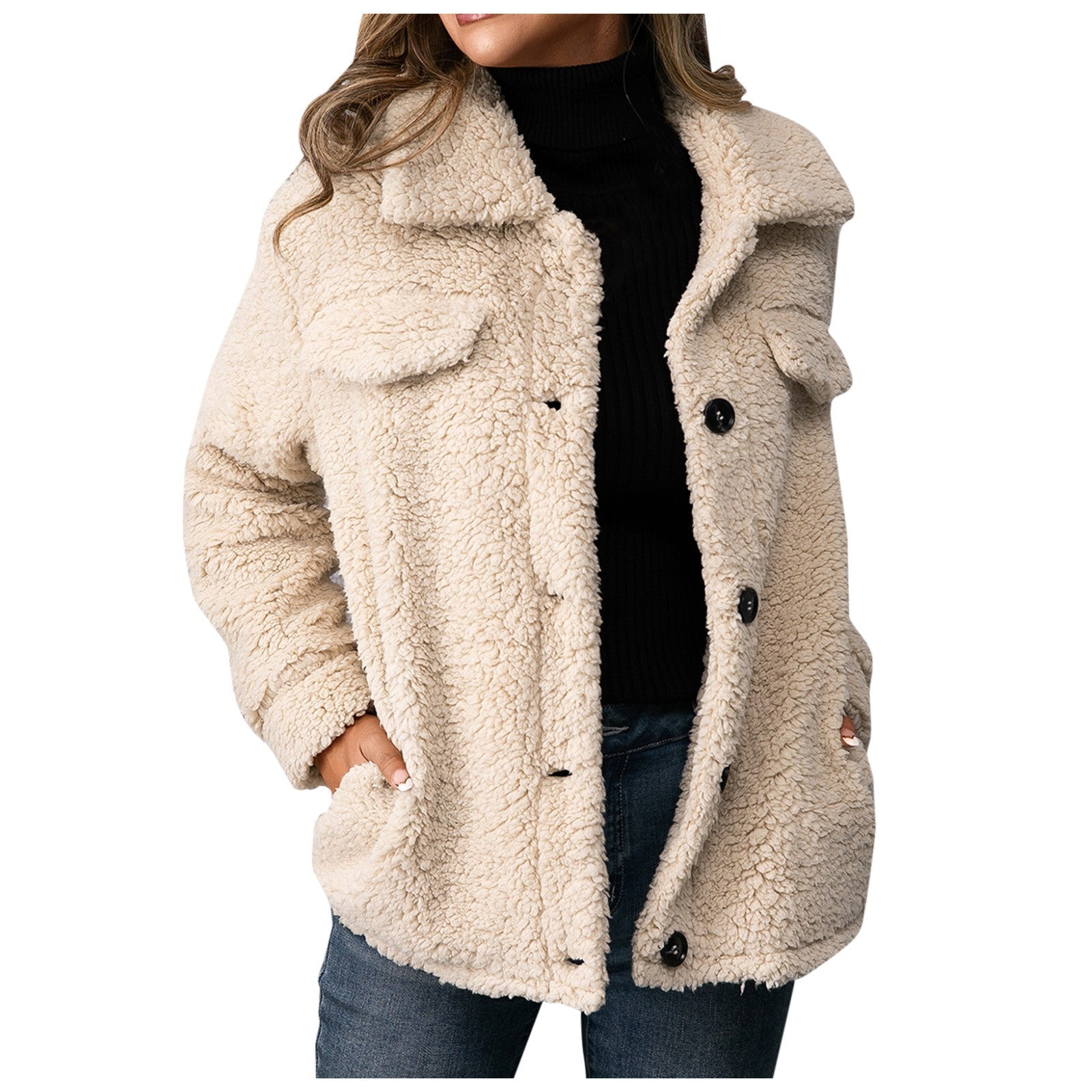 Lillymoda | Bella - Bequemer Pelzmantel mit Fleecefutter