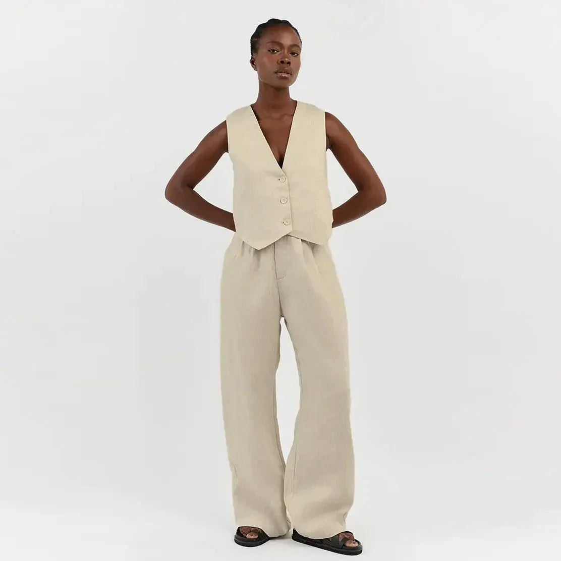 Lillymoda | Elaina - Stylisches Sommer-Set [Oberteil+Hose]