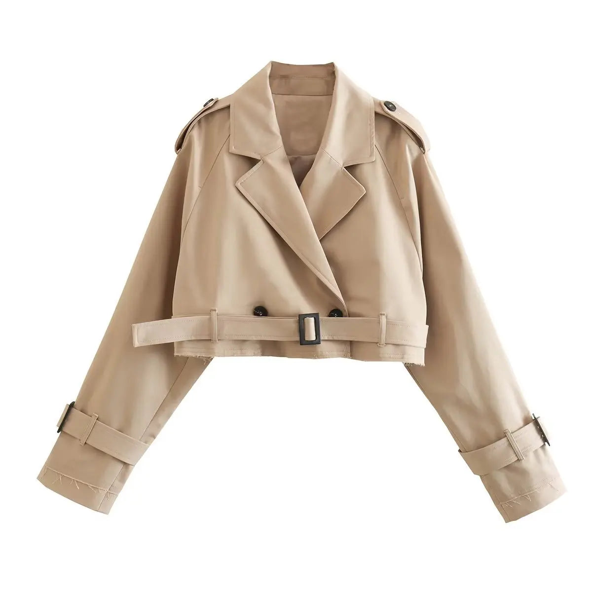 Lillymoda | Ari - lässiger verkürzter schicker Trenchcoat