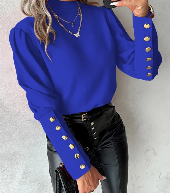 Lillymoda | Ashley - Modische Bluse mit O-Ausschnitt und Rückenschnürung