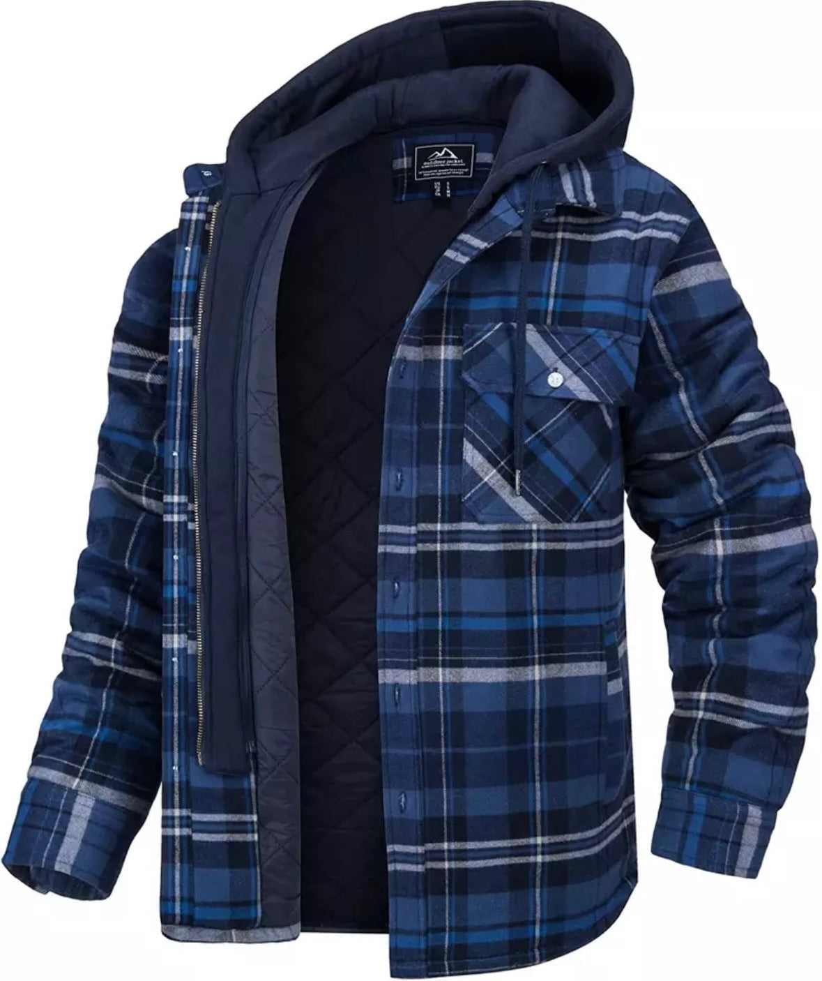 Kapuzenjacke | Steppfutter | Karo | Herbstjacke | Herrenjacken