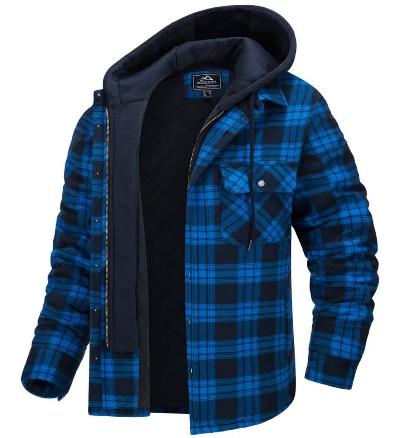 Kapuzenjacke | Steppfutter | Karo | Herbstjacke | Herrenjacken