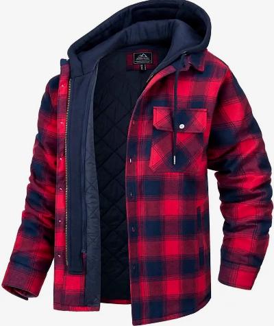 Kapuzenjacke | Steppfutter | Karo | Herbstjacke | Herrenjacken