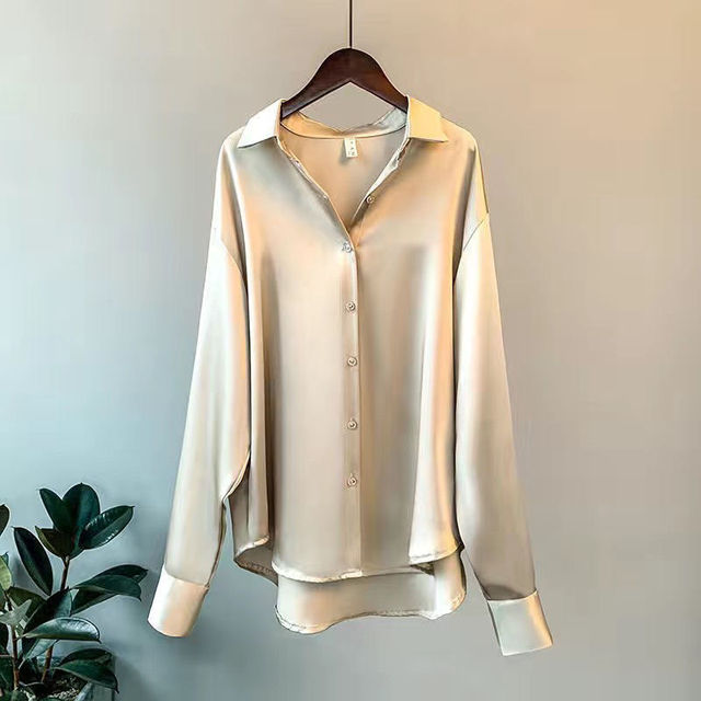 Kara - Satin Bluse für Damen