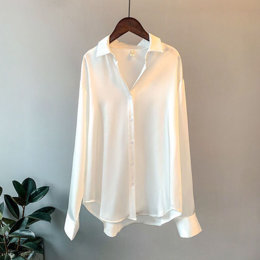 Kara - Satin Bluse für Damen