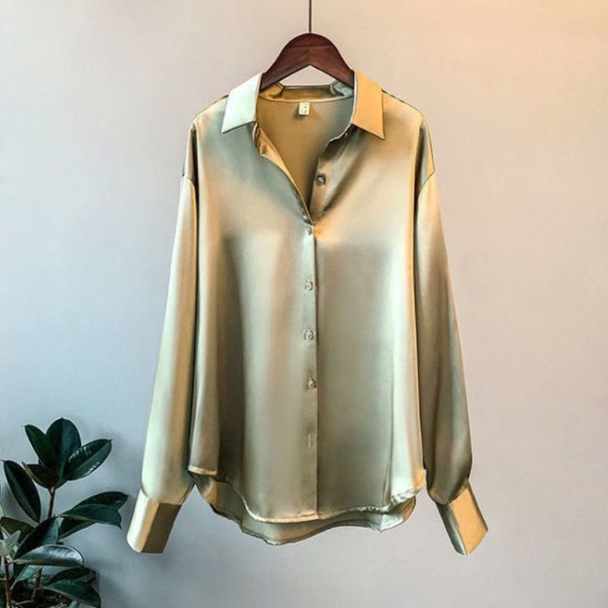 Kara - Satin Bluse für Damen
