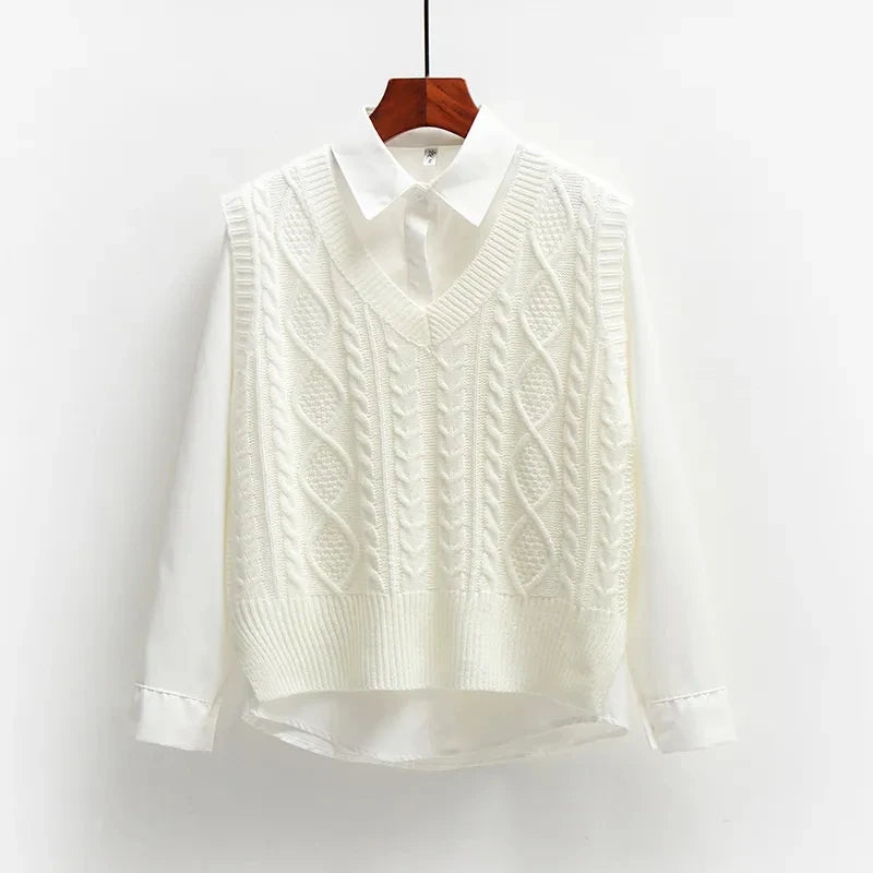 Lillymoda | Crissa - Stilvolle Gestrickte Vintage-Weste