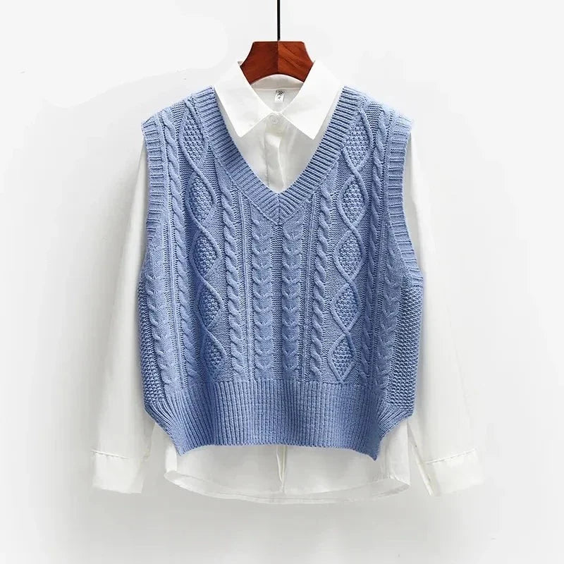 Lillymoda | Crissa - Stilvolle Gestrickte Vintage-Weste