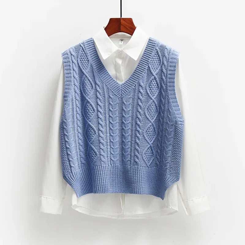 Lillymoda | Crissa - Stilvolle Gestrickte Vintage-Weste