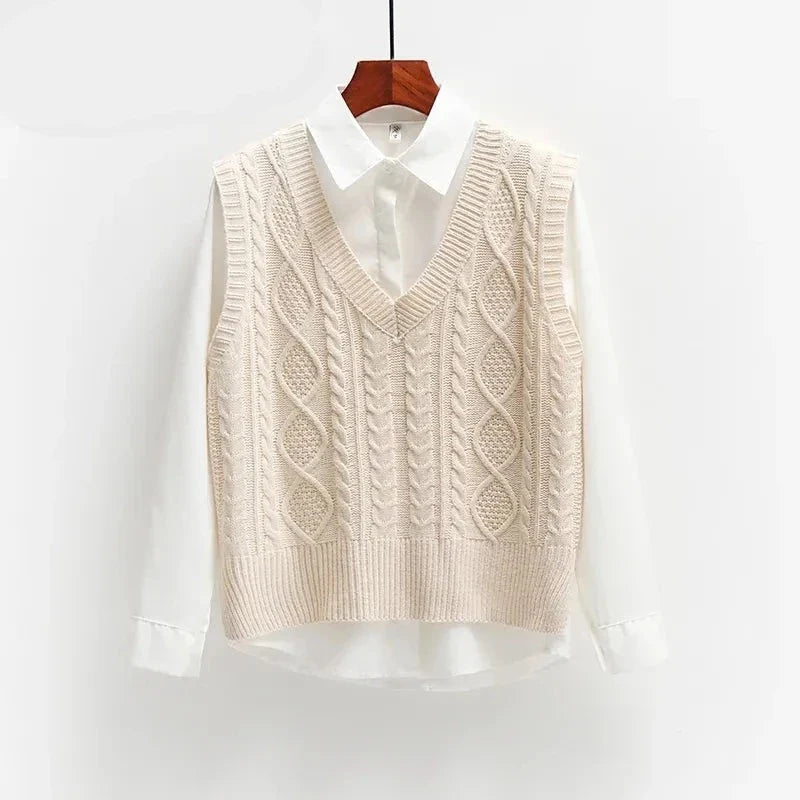 Lillymoda | Crissa - Stilvolle Gestrickte Vintage-Weste
