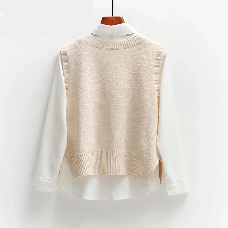Lillymoda | Crissa - Stilvolle Gestrickte Vintage-Weste