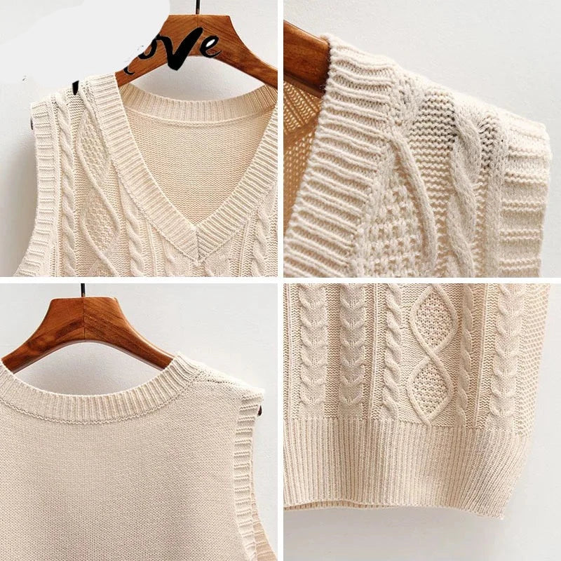 Lillymoda | Crissa - Stilvolle Gestrickte Vintage-Weste