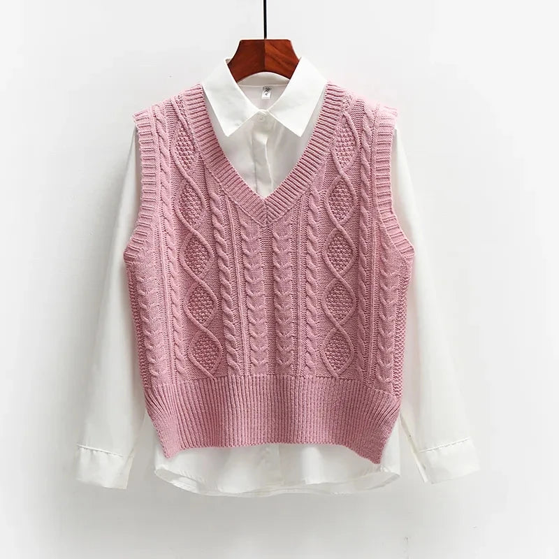 Lillymoda | Crissa - Stilvolle Gestrickte Vintage-Weste