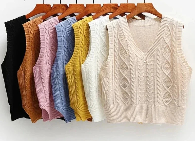 Lillymoda | Crissa - Stilvolle Gestrickte Vintage-Weste