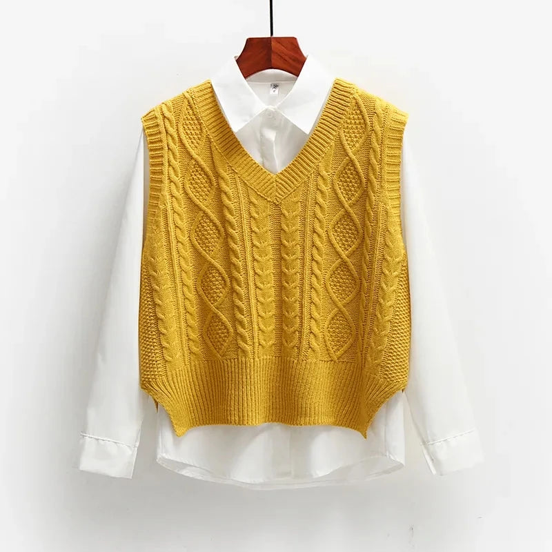 Lillymoda | Crissa - Stilvolle Gestrickte Vintage-Weste
