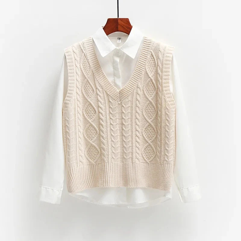 Lillymoda | Crissa - Stilvolle Gestrickte Vintage-Weste