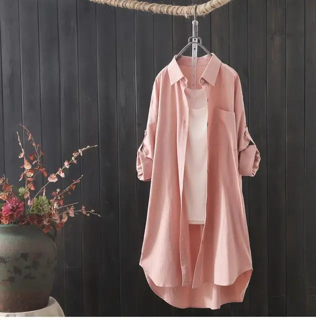 Lillymoda | Elsie - Stilvolles Langes Hemd Oben