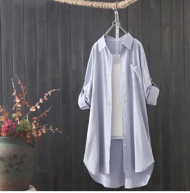 Lillymoda | Elsie - Stilvolles Langes Hemd Oben