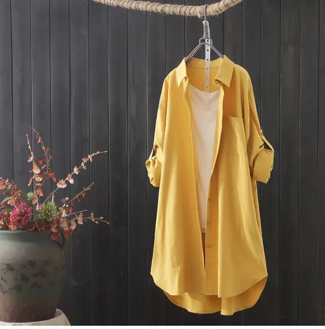 Lillymoda | Elsie - Stilvolles Langes Hemd Oben