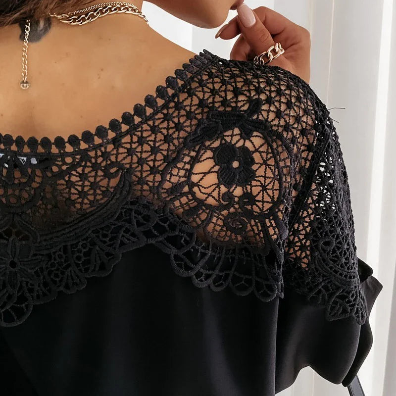 Kenley - Bestickte Spitzenbluse