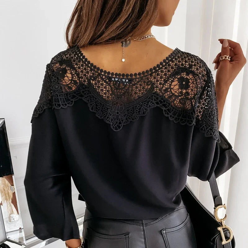 Kenley - Bestickte Spitzenbluse