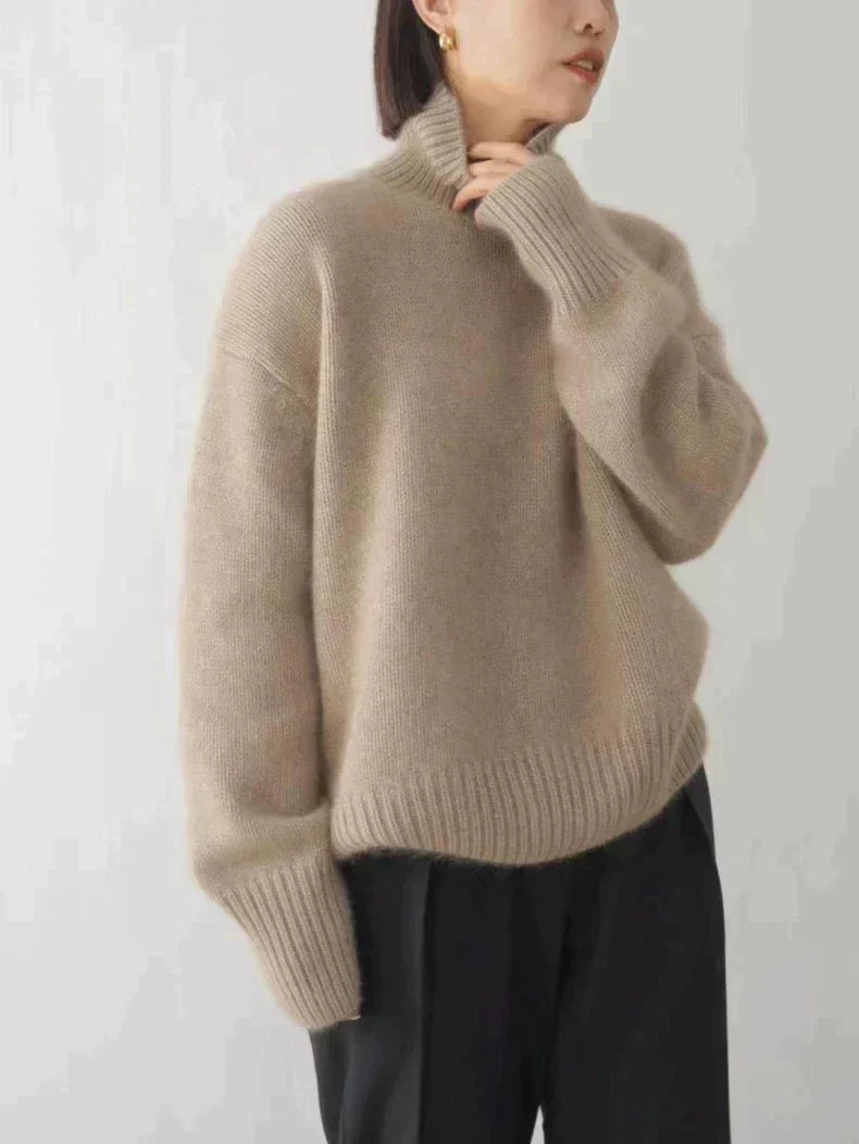 Lillymoda | Beverly - gestrickter Rollkragenpullover warm