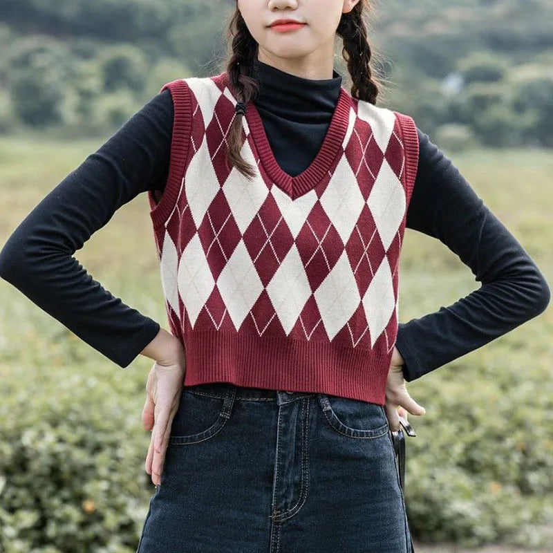 Lillymoda | Elyse - Gestrickte Kurzarmweste
