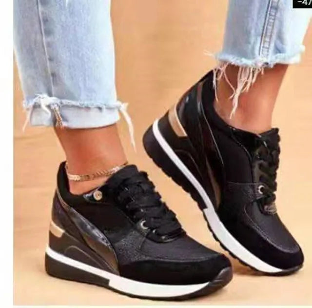 Lillymoda | Harper - Stilvolle Klobige Schnürsenkel Turnschuhe