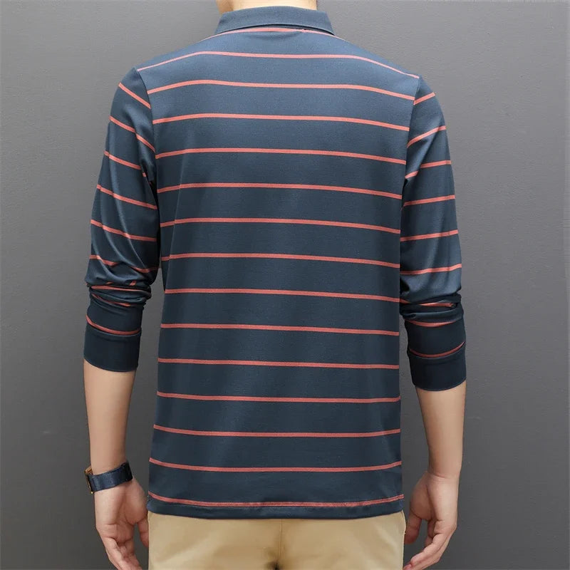 Darcy - Freizeit-Langarm-Poloshirt für Herren