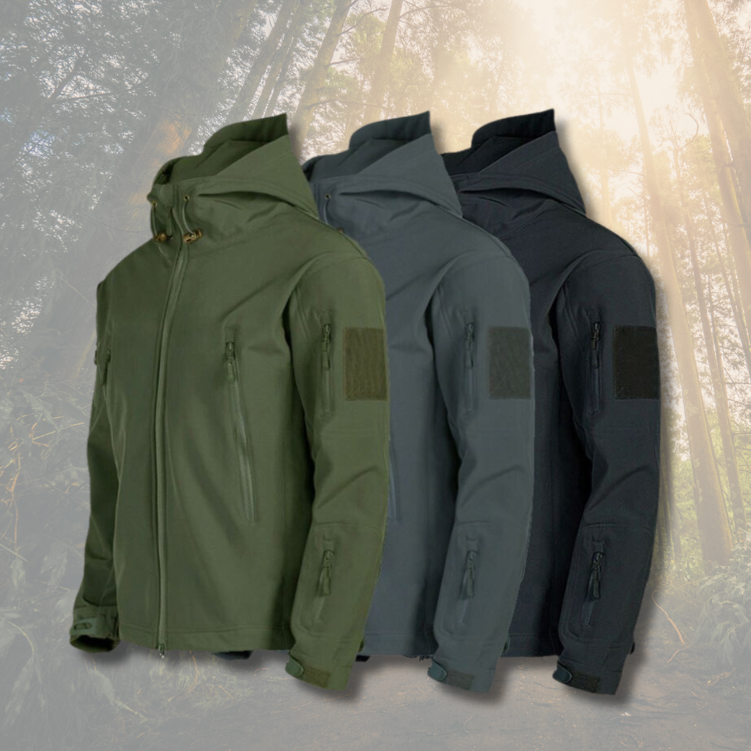 Outdoor-Jacke – mit Kapuze – taktisch – Windbreaker-Jacke – Herrenjacke