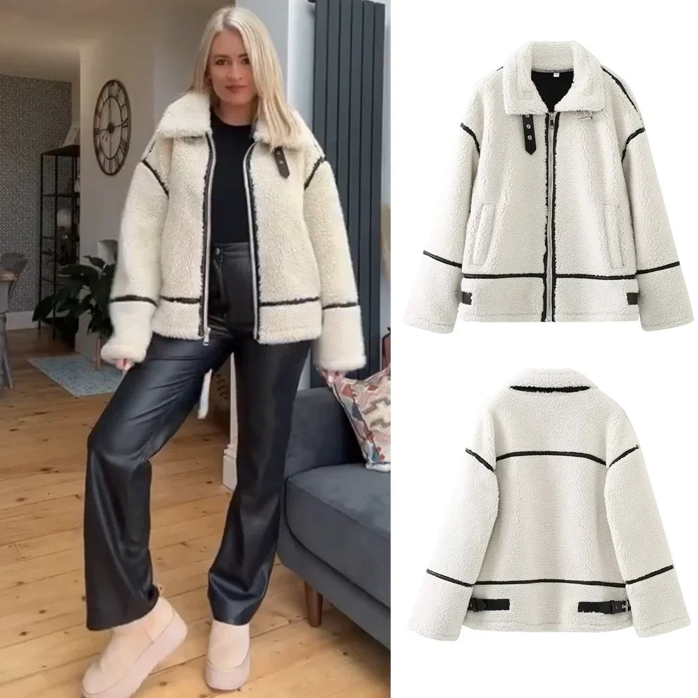 Lillymoda | Jimena - Lässige Warme Felljacke