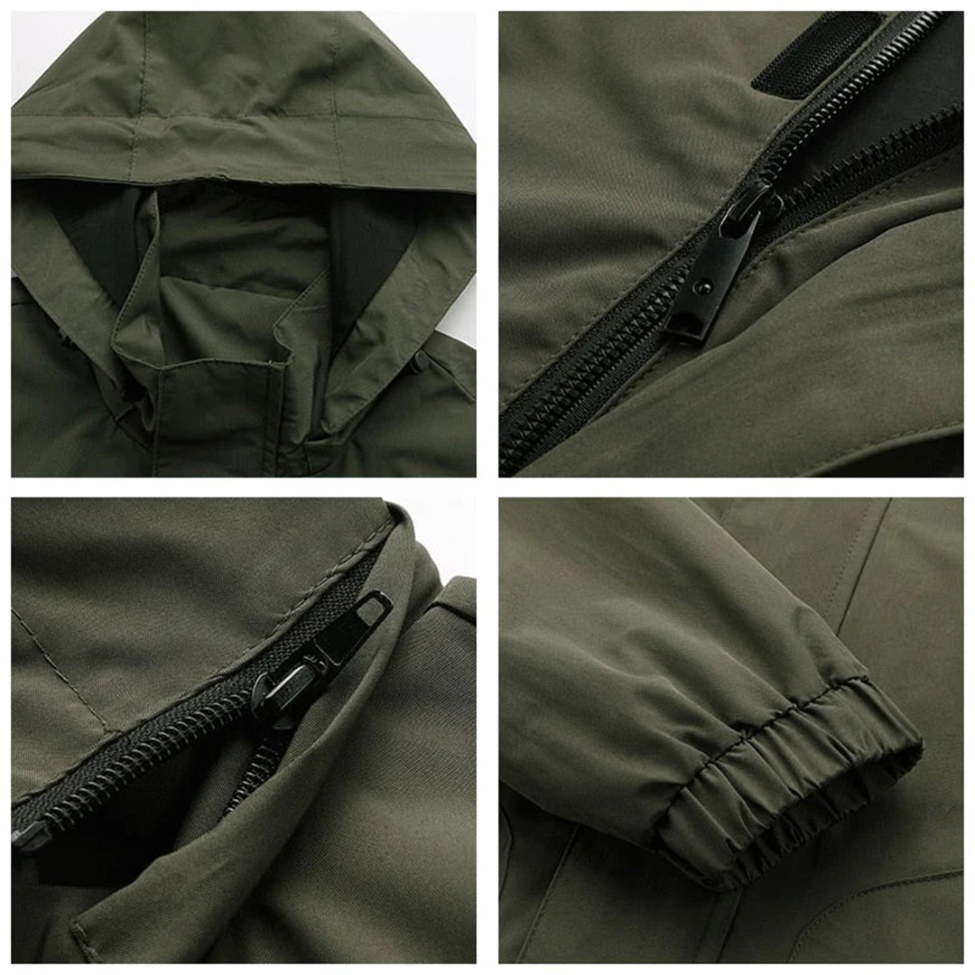 Parka-Jacke – wind- und wasserdichte Outdoor-Jacke mit Kapuze für Herren