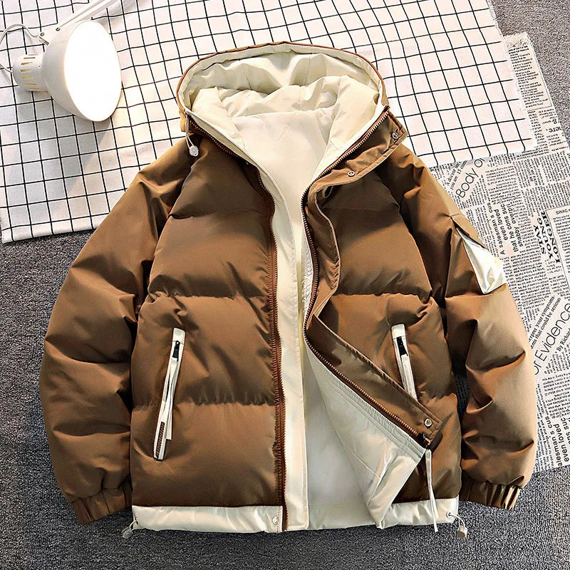 Pufferjacke - Kapuze - Warm - Daunenjacke - Winterjacken für Männer