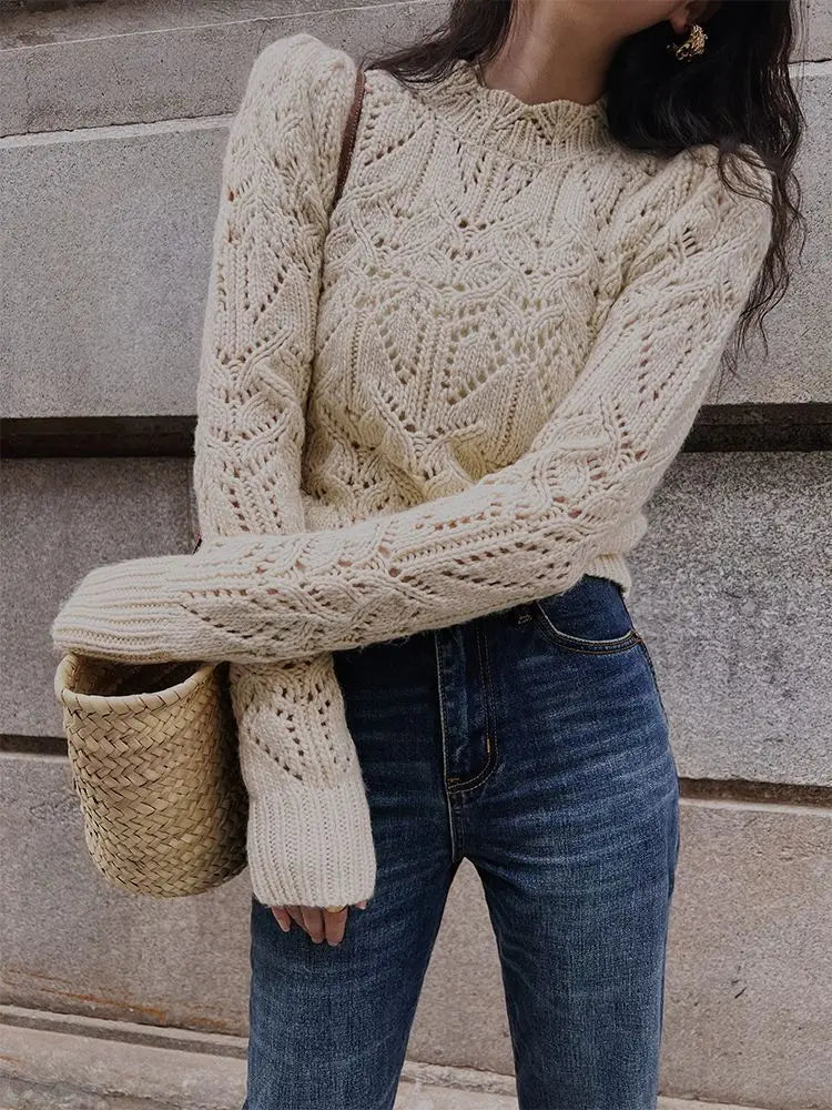 Lillymoda | Chloe - Klassischer Lässiger Strickpullover